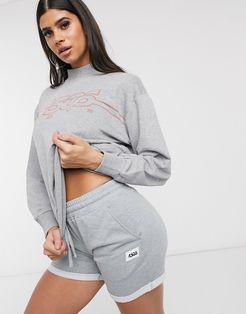 4505 crew neck sweater with logo-Gray