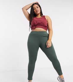 4505 Curve icon legging with bum-sculpting seam detail-Green