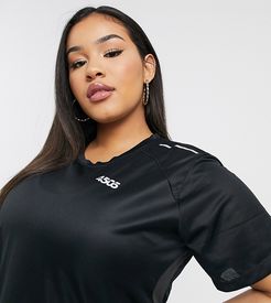 4505 Curve icon run t-shirt-Black