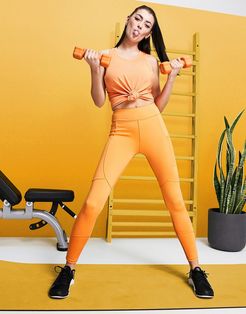 4505 icon legging with bum sculpt seam detail-Orange