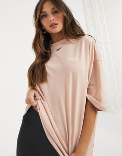 4505 icon oversized cotton t-shirt-Brown