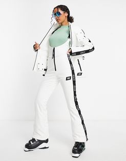 4505 ski high waisted ski pants with mono logo detail-Multi