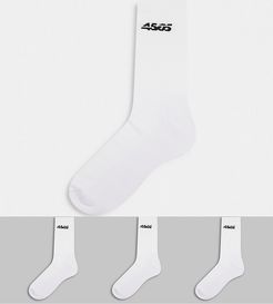 4505 sport socks 3-pack in white