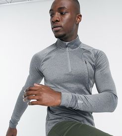 4505 Tall icon muscle training sweatshirt with quick dry in gray marl-Grey