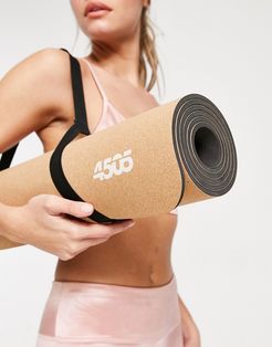 4505 yoga mat with non-slip cork and carrier strap-Neutral