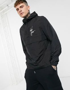 overhead windbreaker in black