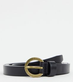 ASOS DESIGN Curve vintage look waist and hip jeans belt-Black