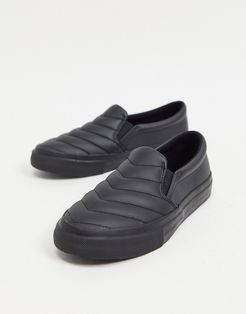 Duchy leather padded sneakers in black