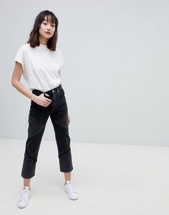 Florence authentic straight leg jeans in cut about washed black