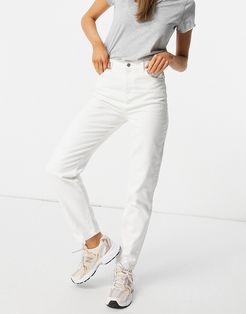 high rise 'original' mom jeans in off white