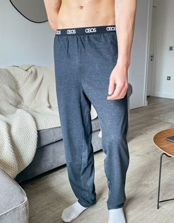 lounge pajama bottoms in charcoal-Grey