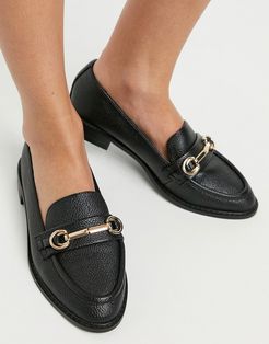 Mabel snaffle loafers in black