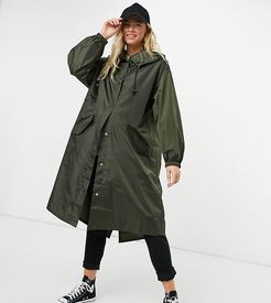 Maternity rain parka in khaki-Green