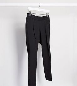 ASOS DESIGN Maternity tailored smart tapered pants-Black