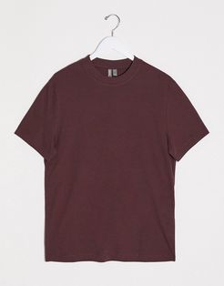 organic t-shirt in brown