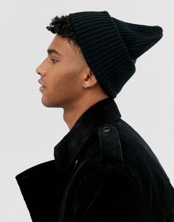 oversized beanie in black