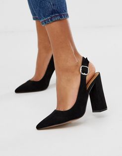 Penley slingback high heels in black