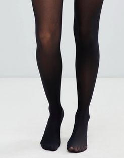 recycled 40 denier black tights with bum tum thigh support