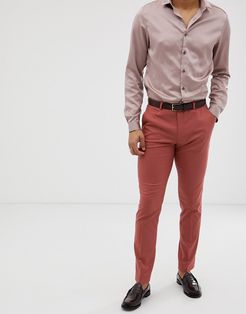 skinny suit pants in pink
