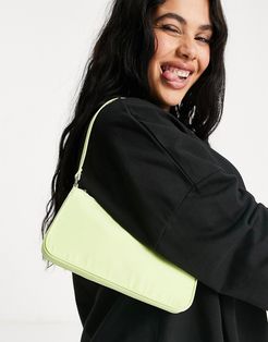slim 90s shoulder bag in lime-Green