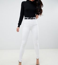ASOS DESIGN Tall Ridley high waisted skinny jeans in optic white