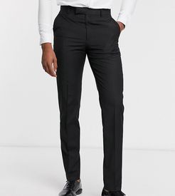 Tall slim smart pants in black
