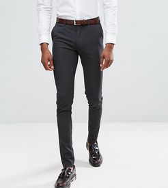 Tall super skinny smart pants in charcoal-Gray