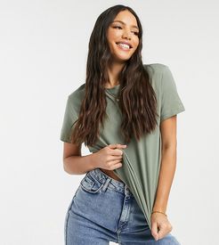 ASOS DESIGN Tall ultimate organic cotton t-shirt with crew neck in khaki-Green