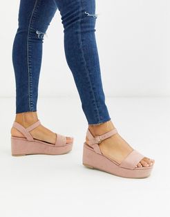 Tallie flatform sandals in beige-Neutral