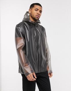 translucent windbreaker jacket in gray-Grey