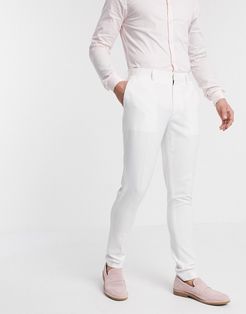 wedding super skinny suit pants in white