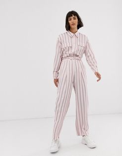 pink vertical stripe pants