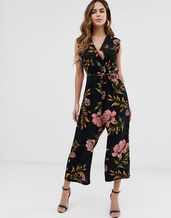 floral jumpsuit-Multi