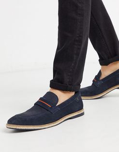 kinsey loafers in navy suede