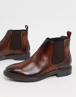 seymour chelsea boots in brown leather