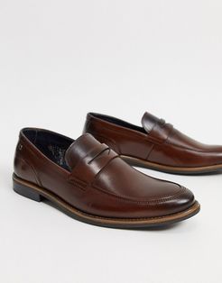 Varone smart loafers in brown leather