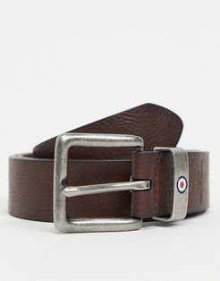 metal buckle belt-Brown