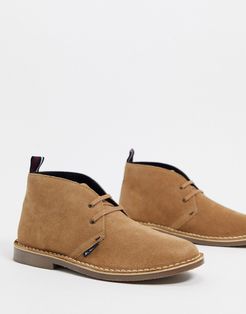 suede desert boots in stone-Neutral