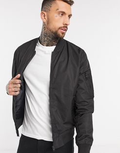 bomber jacket in black