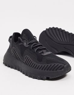 mesh sneakers in black
