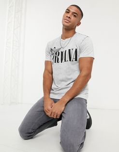 Nirvana t-shirt in washed gray