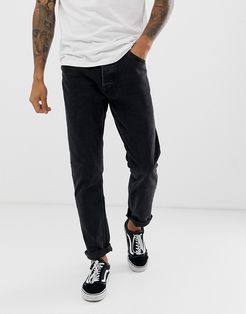 slim fit jeans in washed black