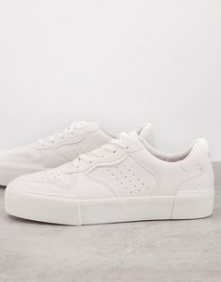 sneaker with text detail in white