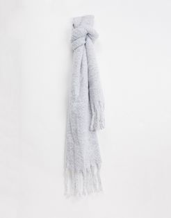 super soft chunky scarf in gray-Grey