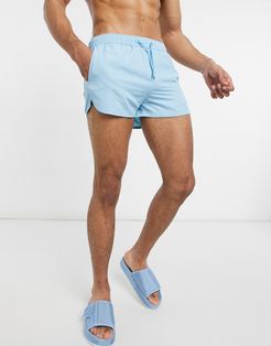 swim shorts in pastel blue-Blues