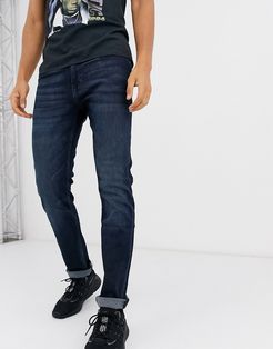 Delaware slim fit jeans in dark wash blue
