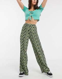 pandora high waisted wide leg pants-Multi