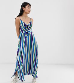 kate maxi dress in stripe-Multi