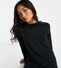 lana lounge t-shirt dress in black