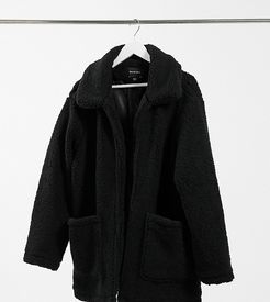 heavenly teddy jacket in black